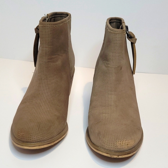 Treasure & Bond zip up ankle boots girls size 2M tan 22049699 - Picture 4 of 9